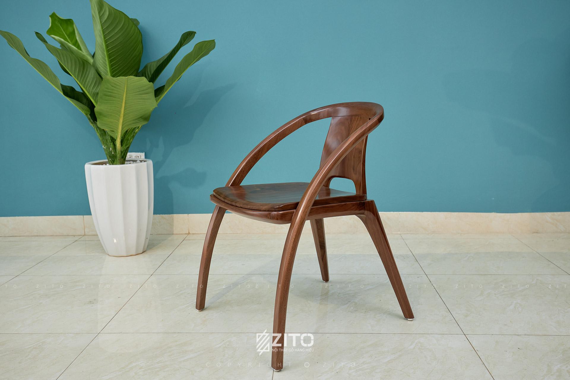 Ghế ăn gỗ óc chó ZGA 611