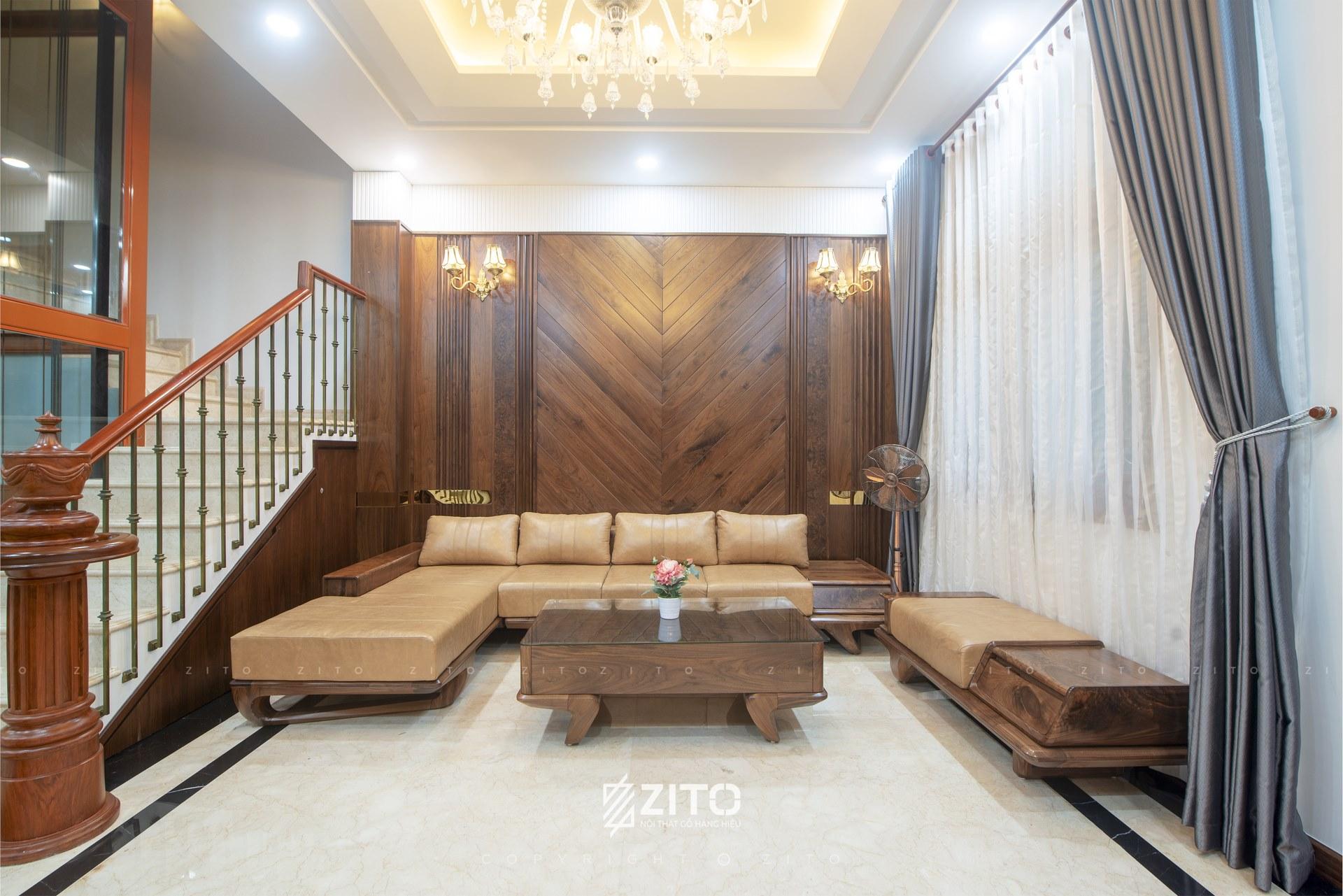 Sofa chữ L ZITO cho phòng khách