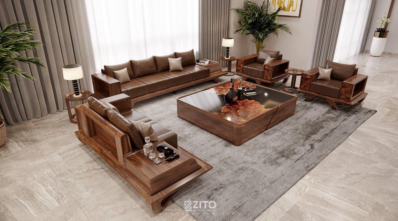 Sofa cỡ đại  (1 Văng 4, 1 văng 2, 2 ghế đơn)