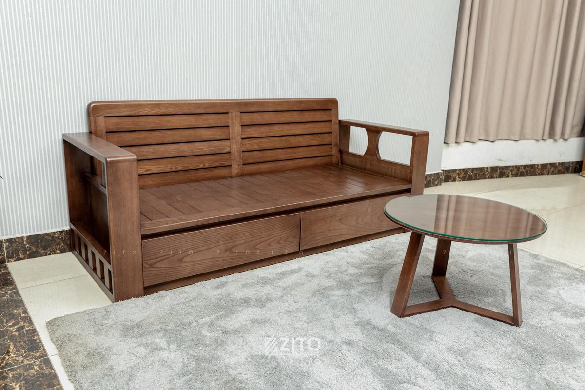Sofa văng gỗ tự nhiên cao cấp ZG 164