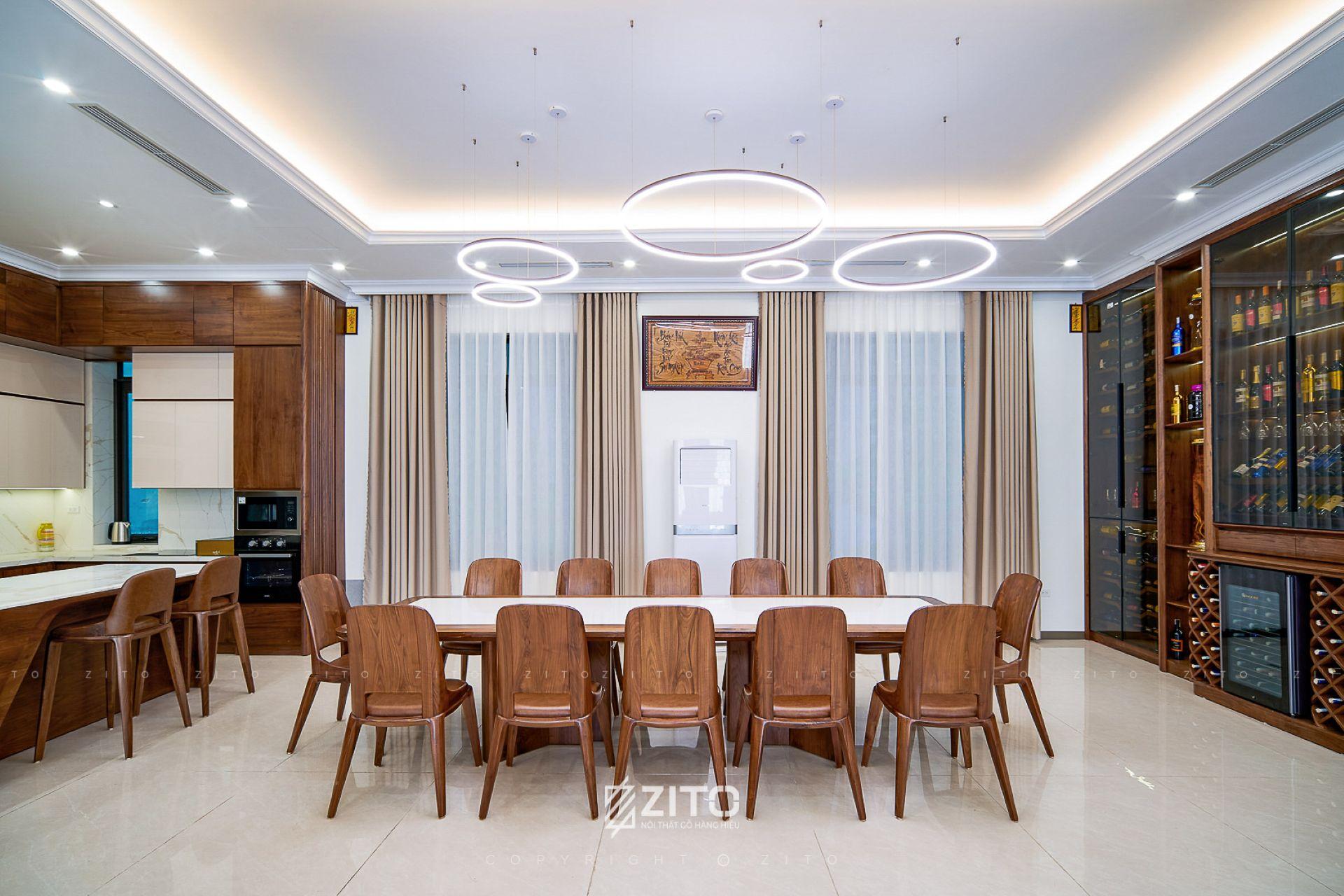 bàn ăn gỗ óc chó