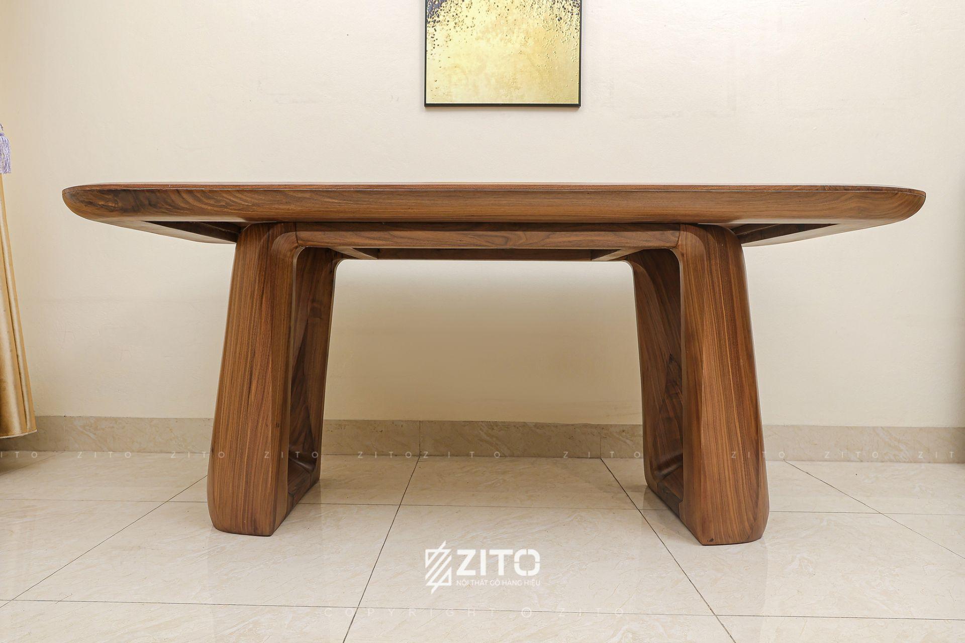 Bàn ăn gỗ óc chó hàng sẵn ZBA 608