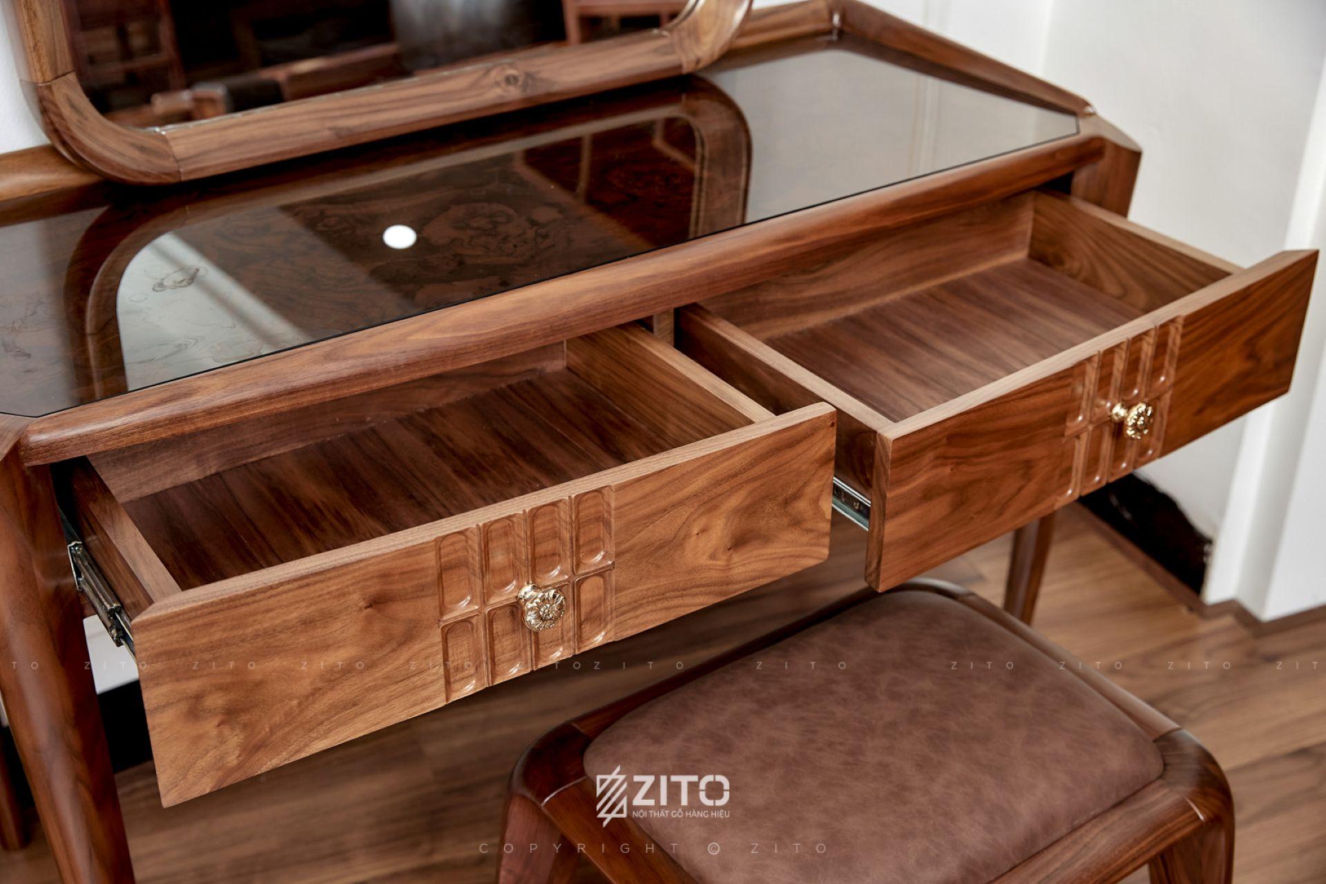 bàn phấn gỗ óc chõ ZP 003