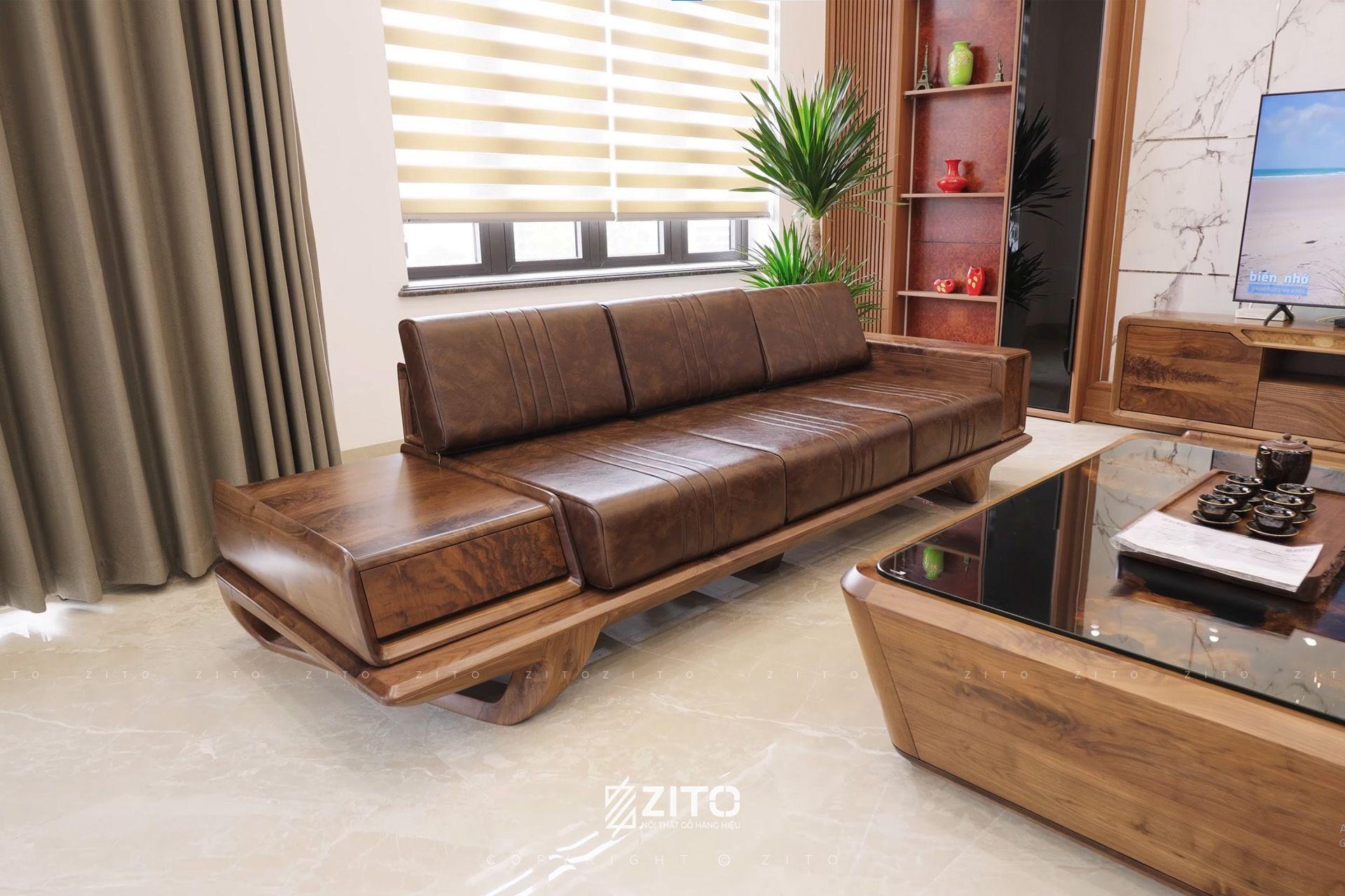 combo đồ rời nội thất gỗ óc chó biệt thự Yên Bái