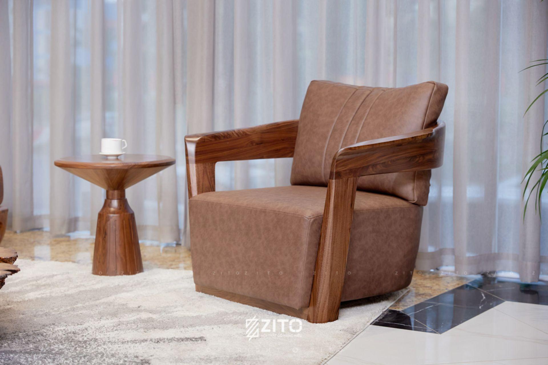 Ghế gỗ óc chó ZC 005