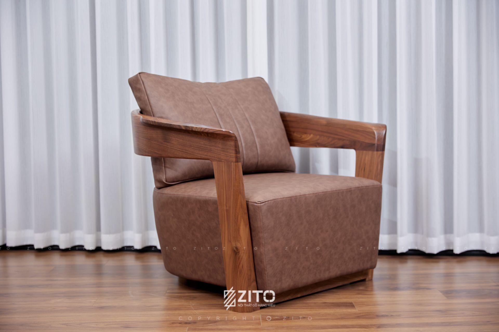 Ghế gỗ óc chó ZC 005