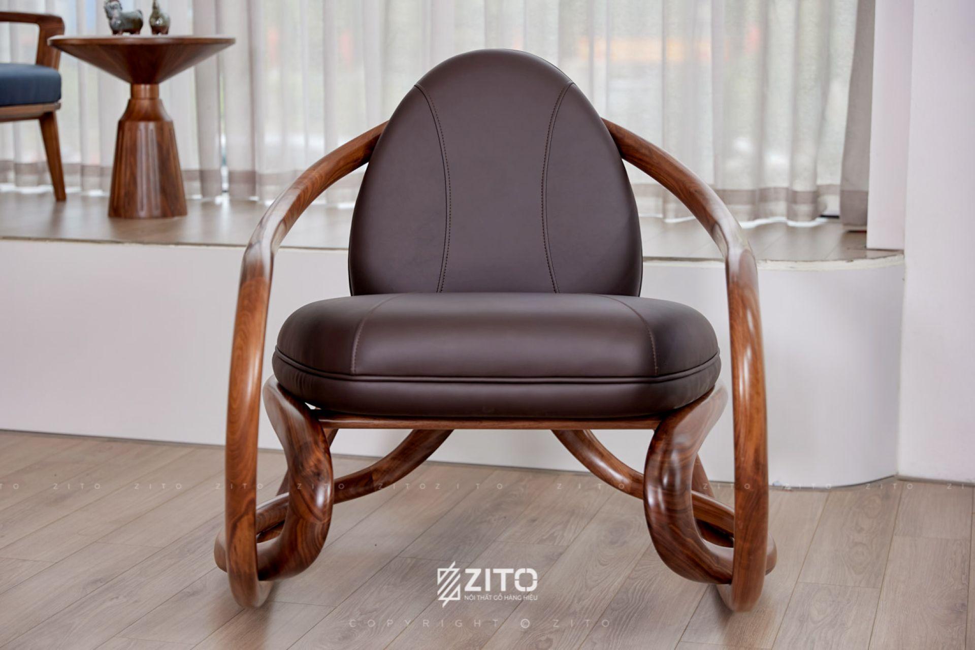 Ghế thư giãn gỗ óc chó ZC 001