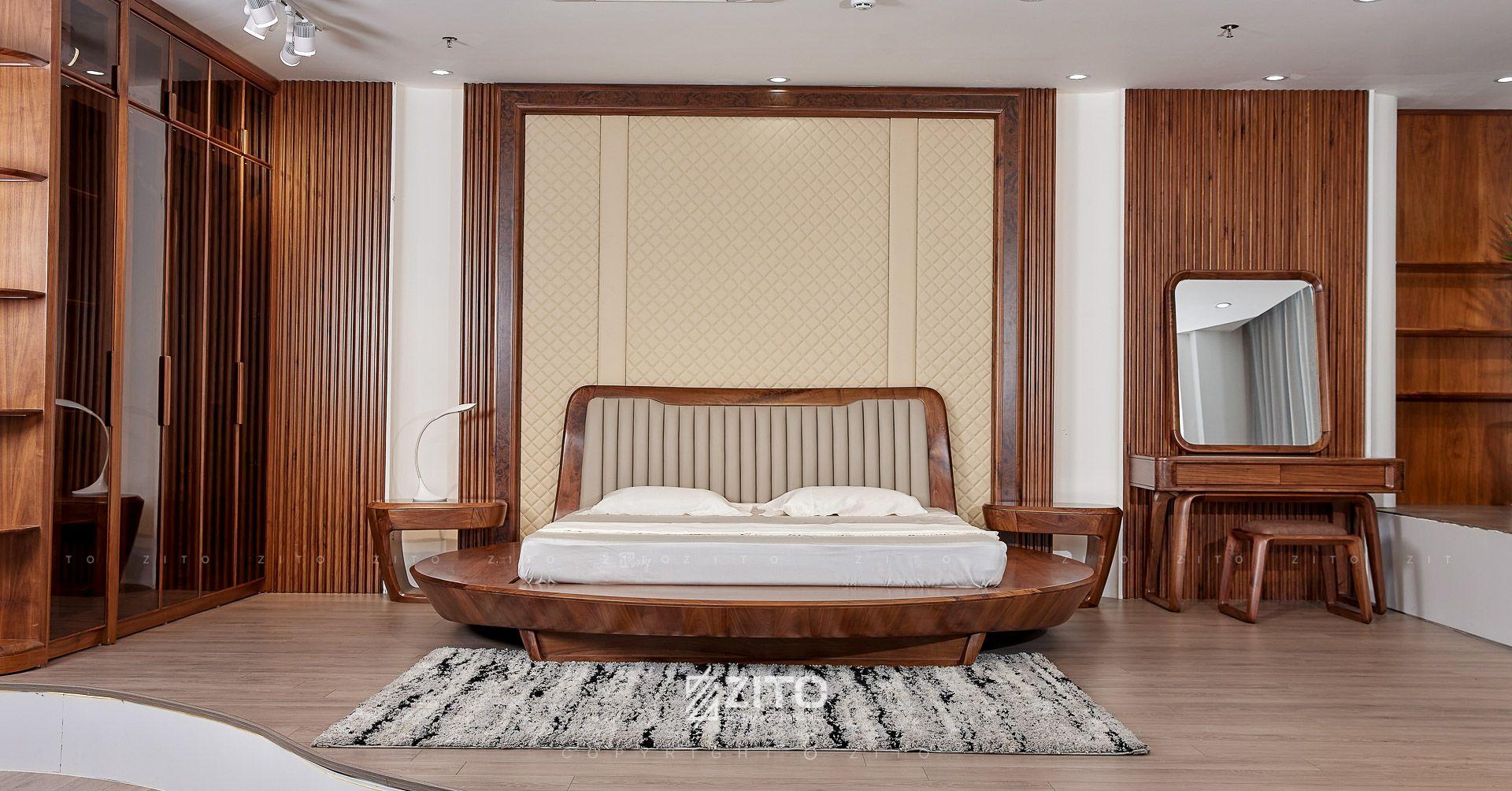 Giường ngủ óc chó ZA811