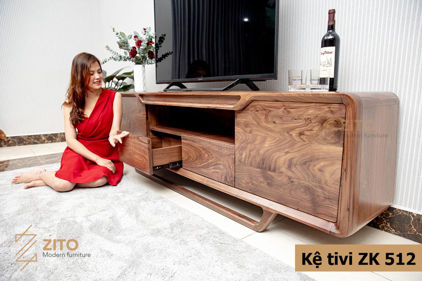 Kệ tivi ZK 512 sang trọng đẳng cấp một lựa chọn tuyệt vời cho tổ ấm gia đình bạn