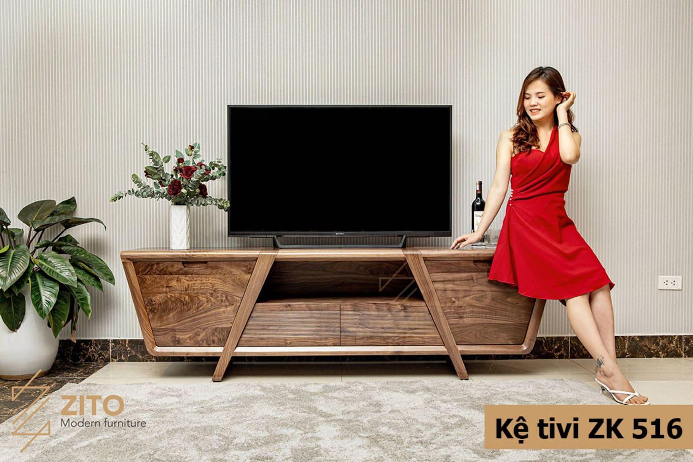 Giữ trong mình nét đẹp mỹ nhiều kệ gỗ óc chó ZK 516 hài lòng người dùng từng chi tiết nhỏ