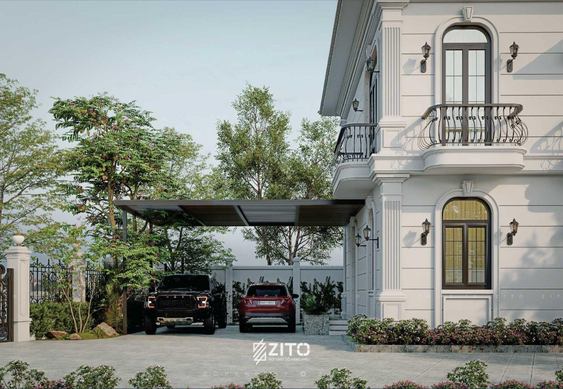 mẫu biệt thự tân cổ điển 2 tầng Bắc Giang
