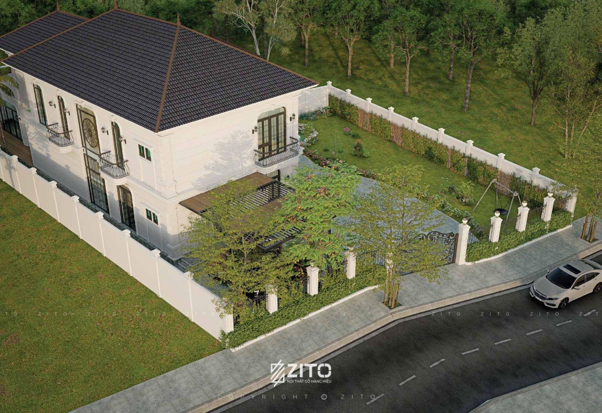 mẫu biệt thự tân cổ điển 2 tầng Bắc Giang

