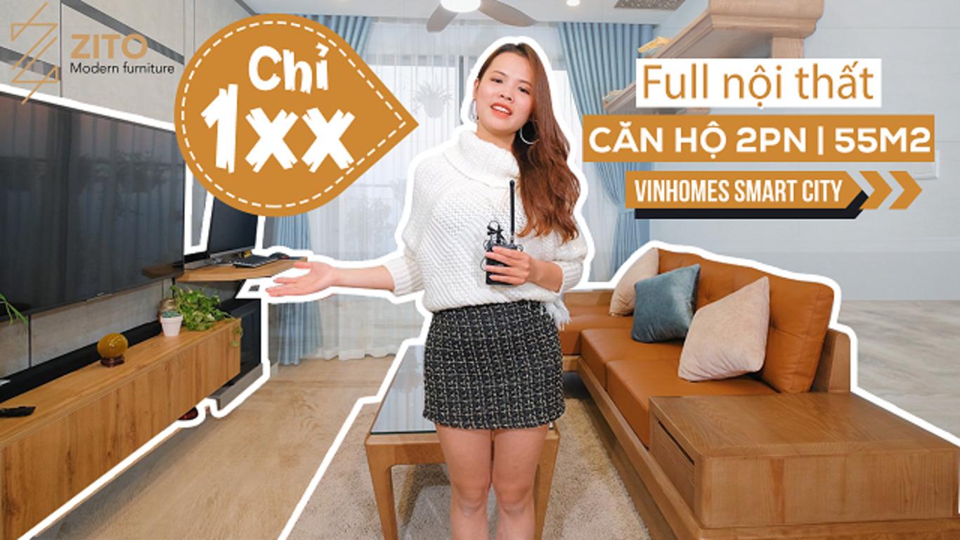 Thiết kế & Thi công full nội thất chung cư 2 phòng ngủ chỉ 180 triệu đồng