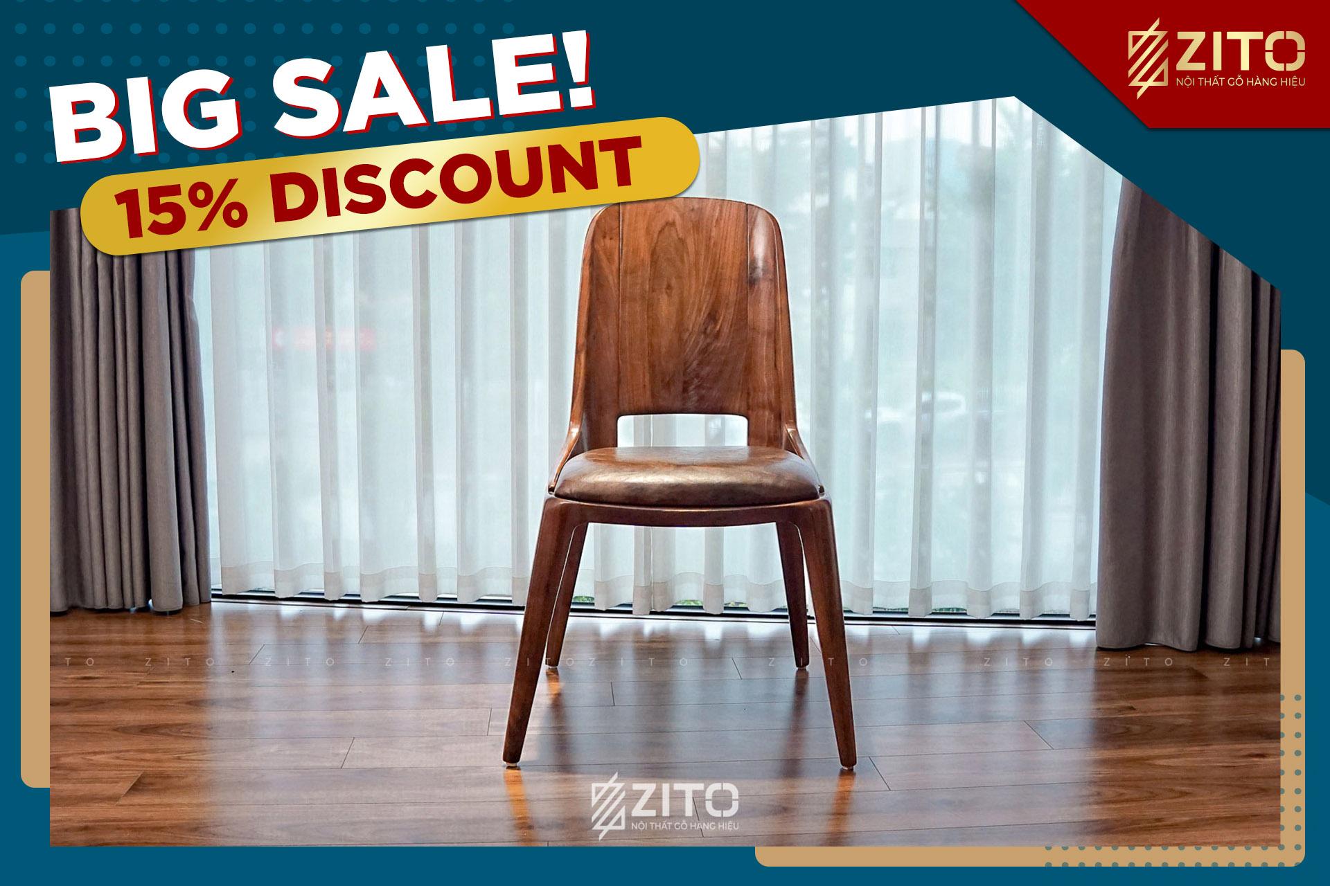 ghế ăn ZGA 613 đệm cao giảm giá