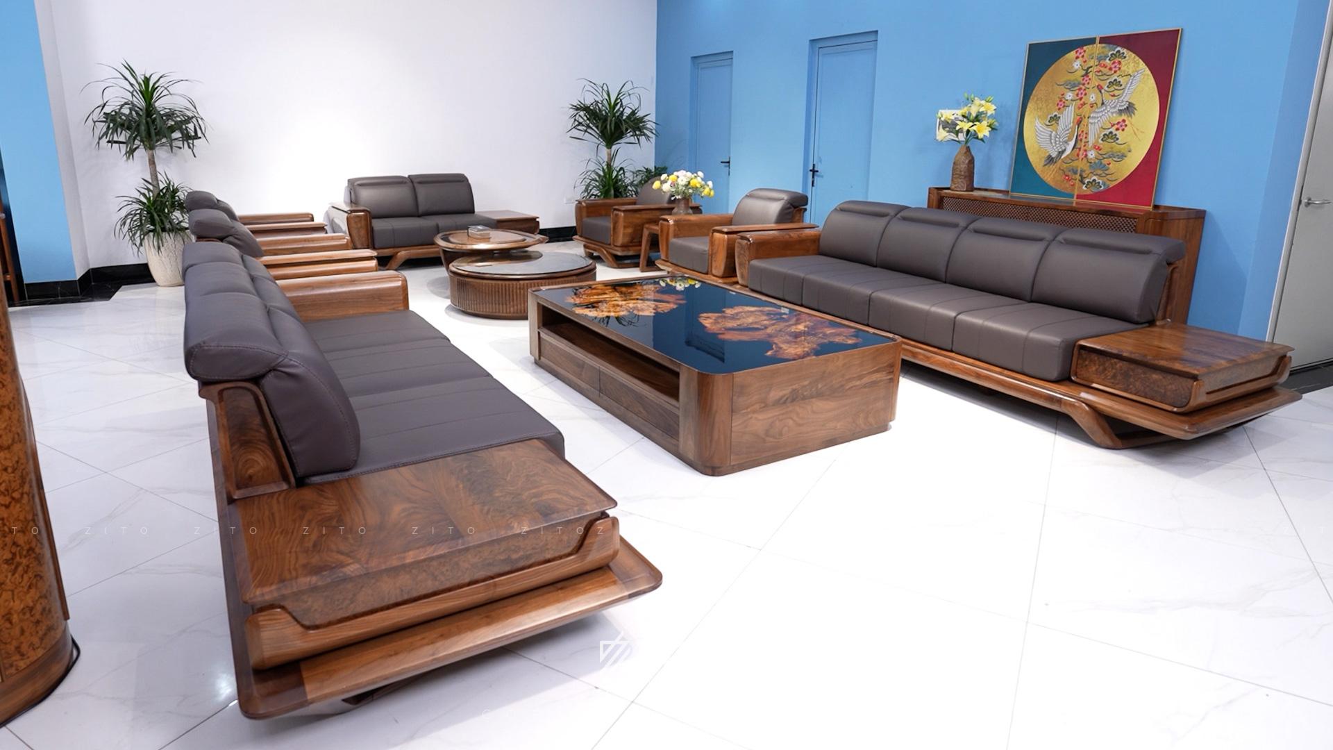 Sofa ZG 193 cho phòng khách biệt thự nhà siêu rộng