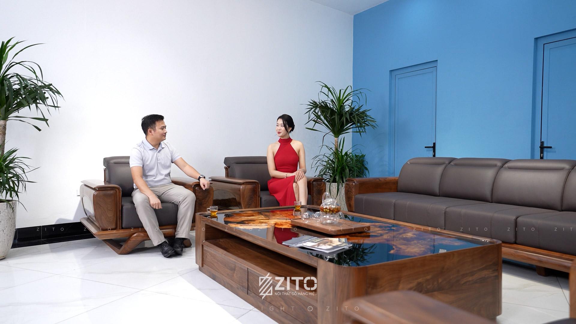 Sofa ZG 193 cho phòng khách biệt thự nhà siêu rộng