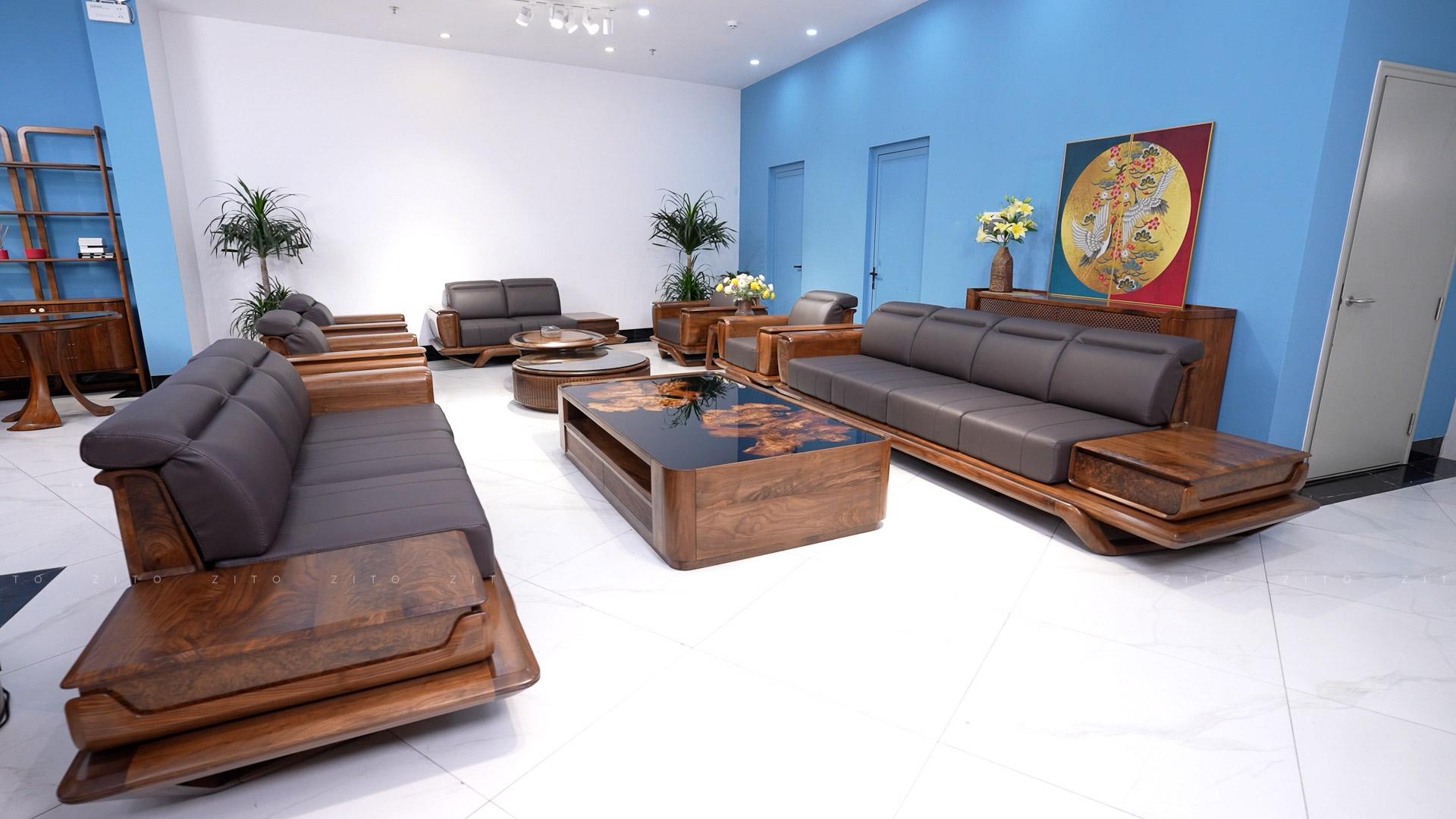 Sofa ZG 193 cho phòng khách biệt thự nhà siêu rộng