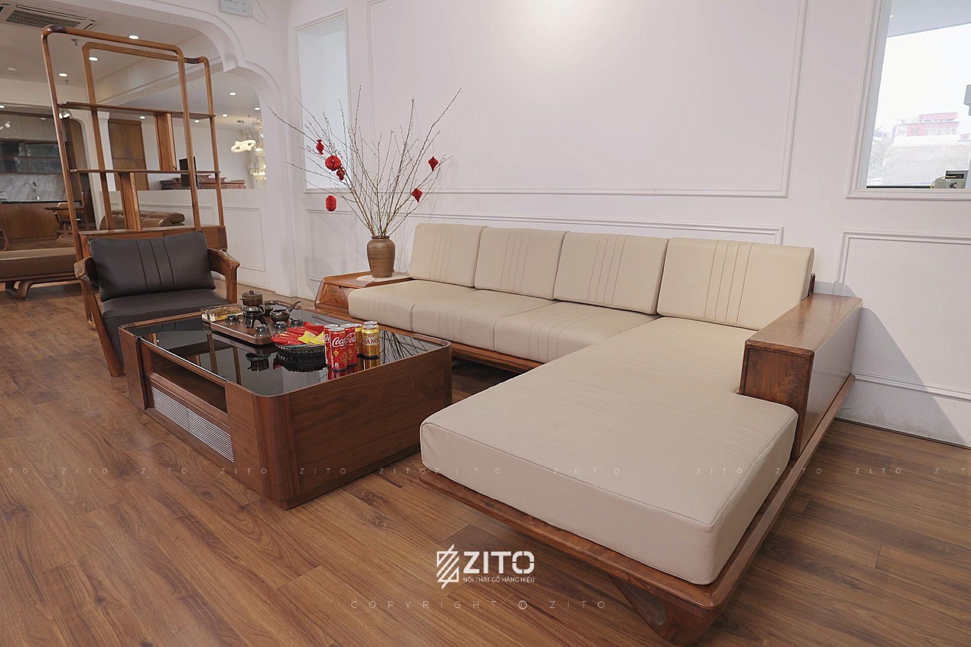 Sofa gỗ óc chó ZG 160