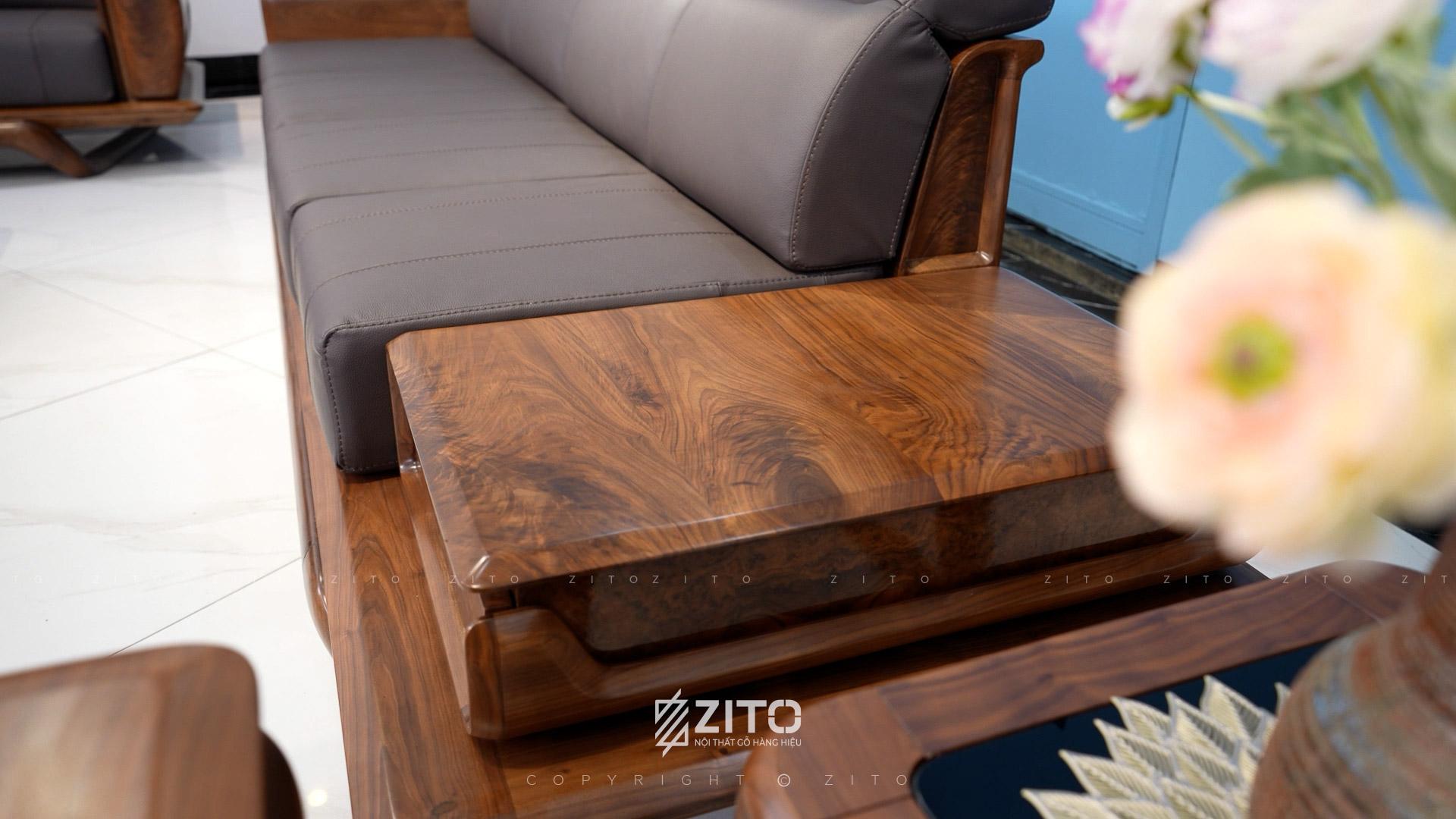 Sofa gỗ óc chó ZG 193 cho người có gu