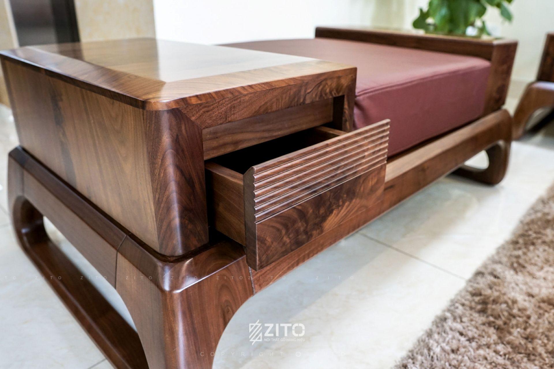 sofa gỗ tự nhiên chữ U ZG 156