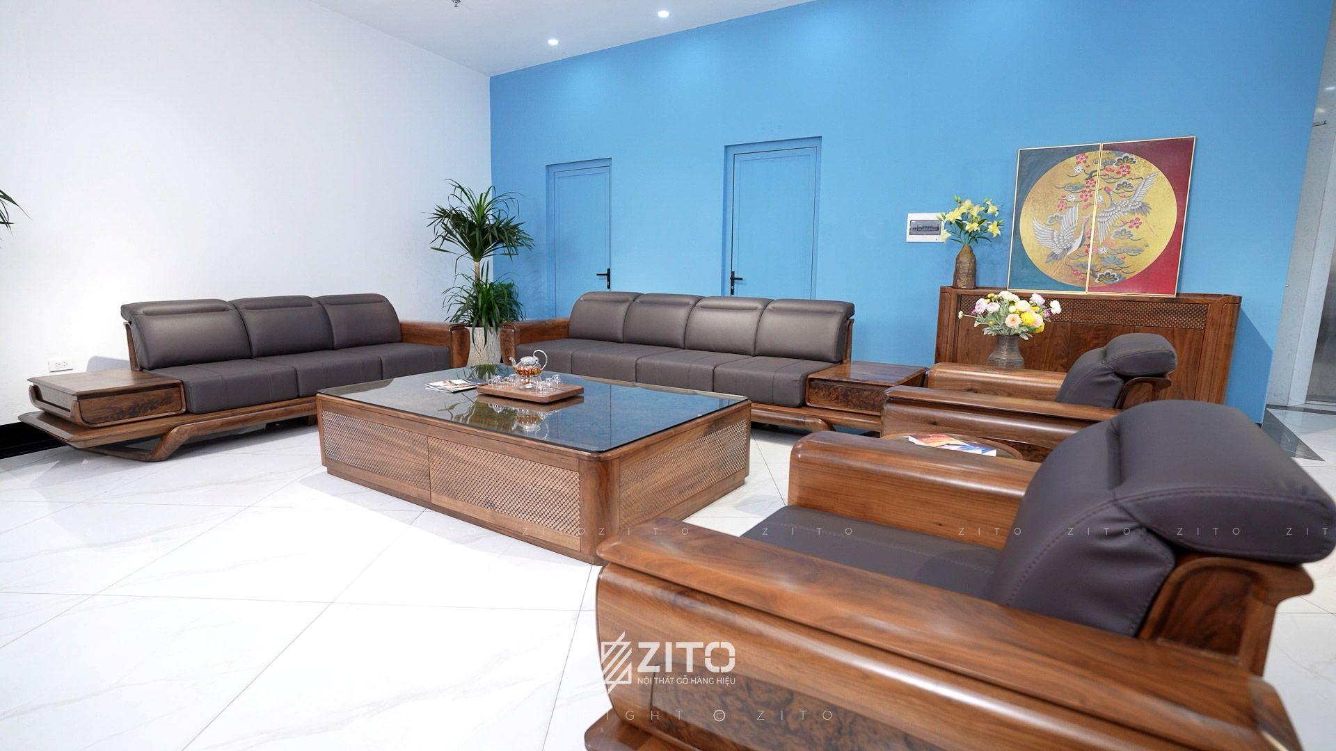 Sofa gỗ ZG 193 2 văng 2 ghế đơn
