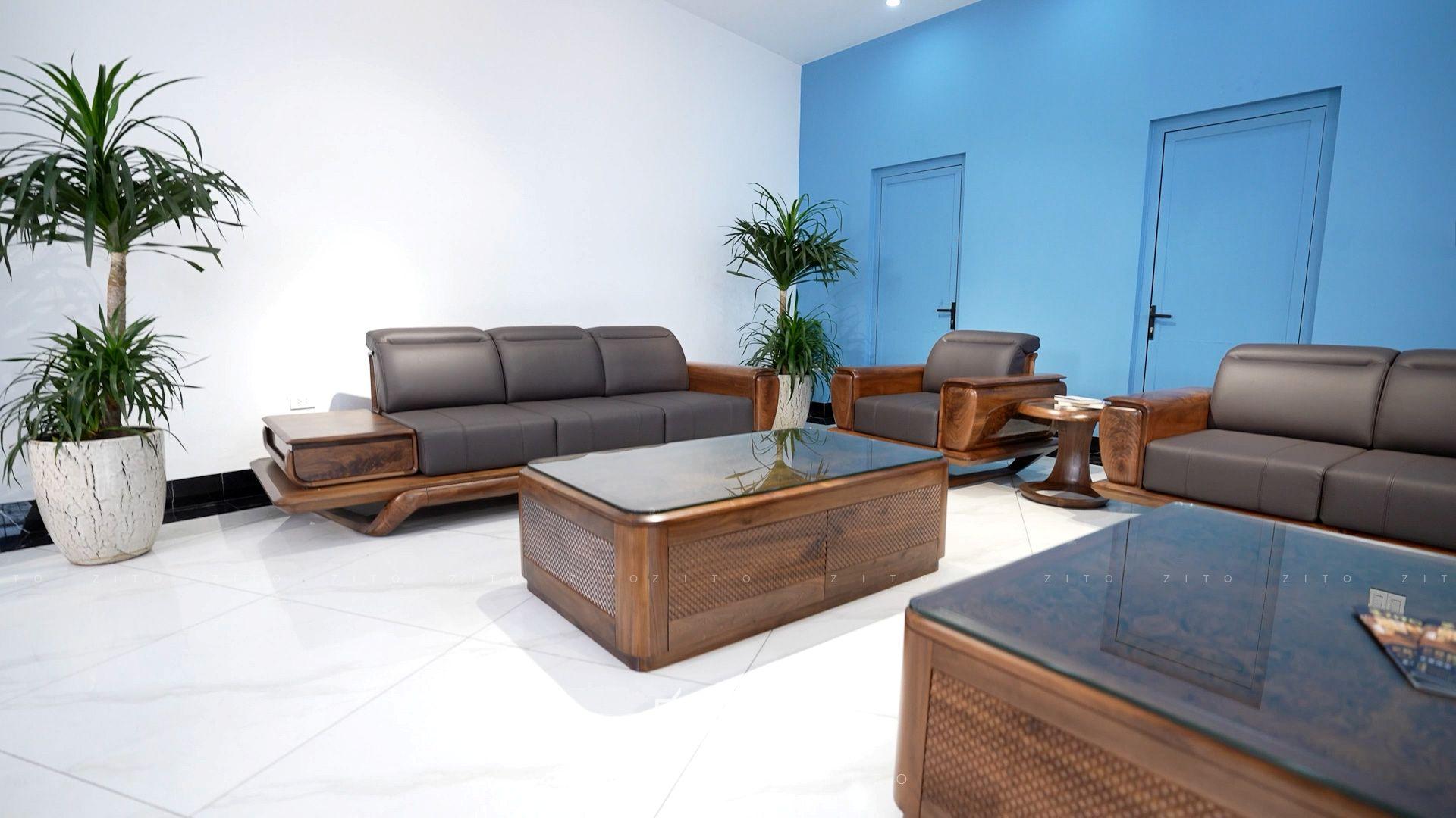 Sofa gỗ ZG 193 2 văng 4 ghế đơn
