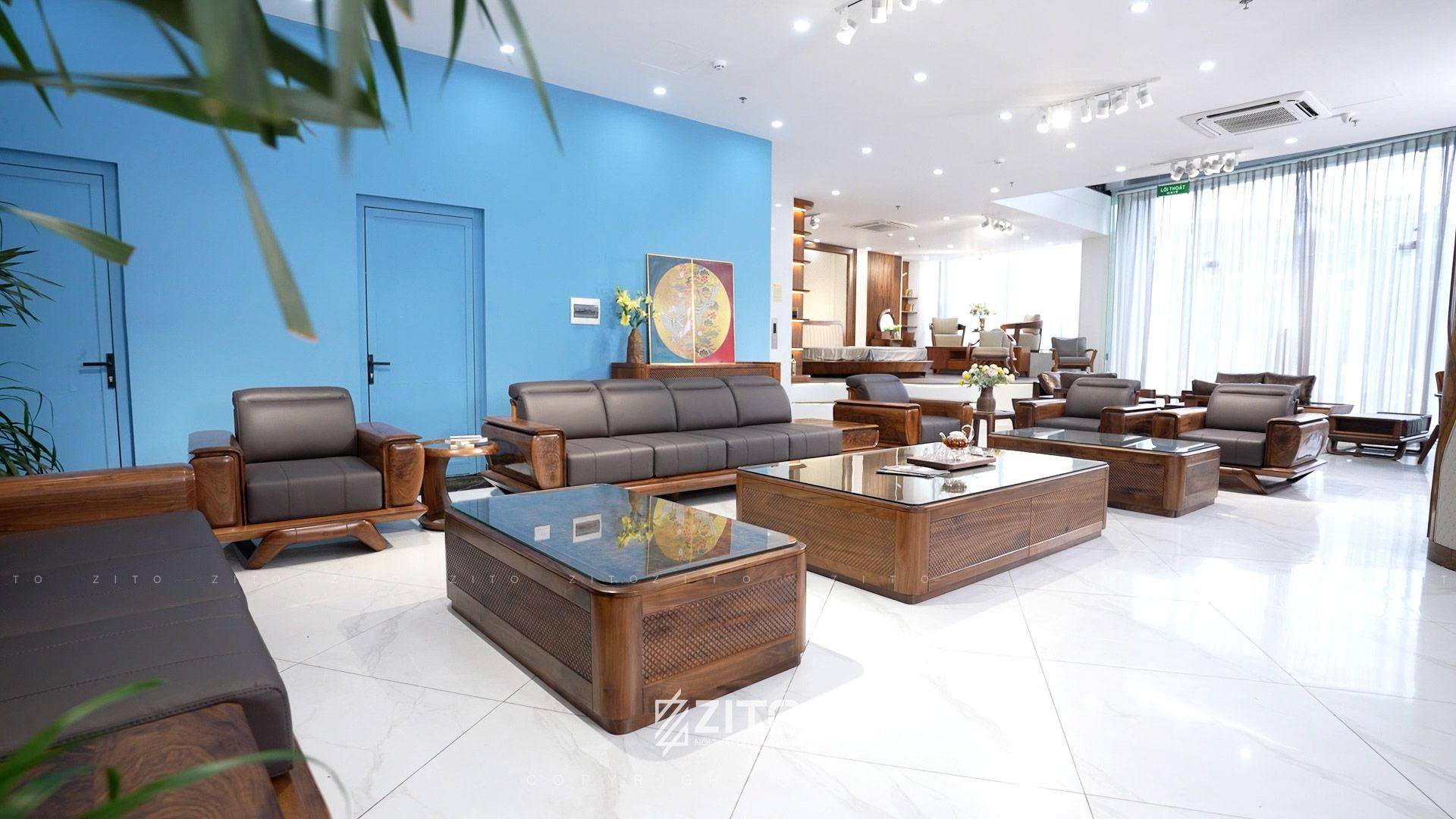 Sofa gỗ ZG 193 2 văng 4 ghế đơn
