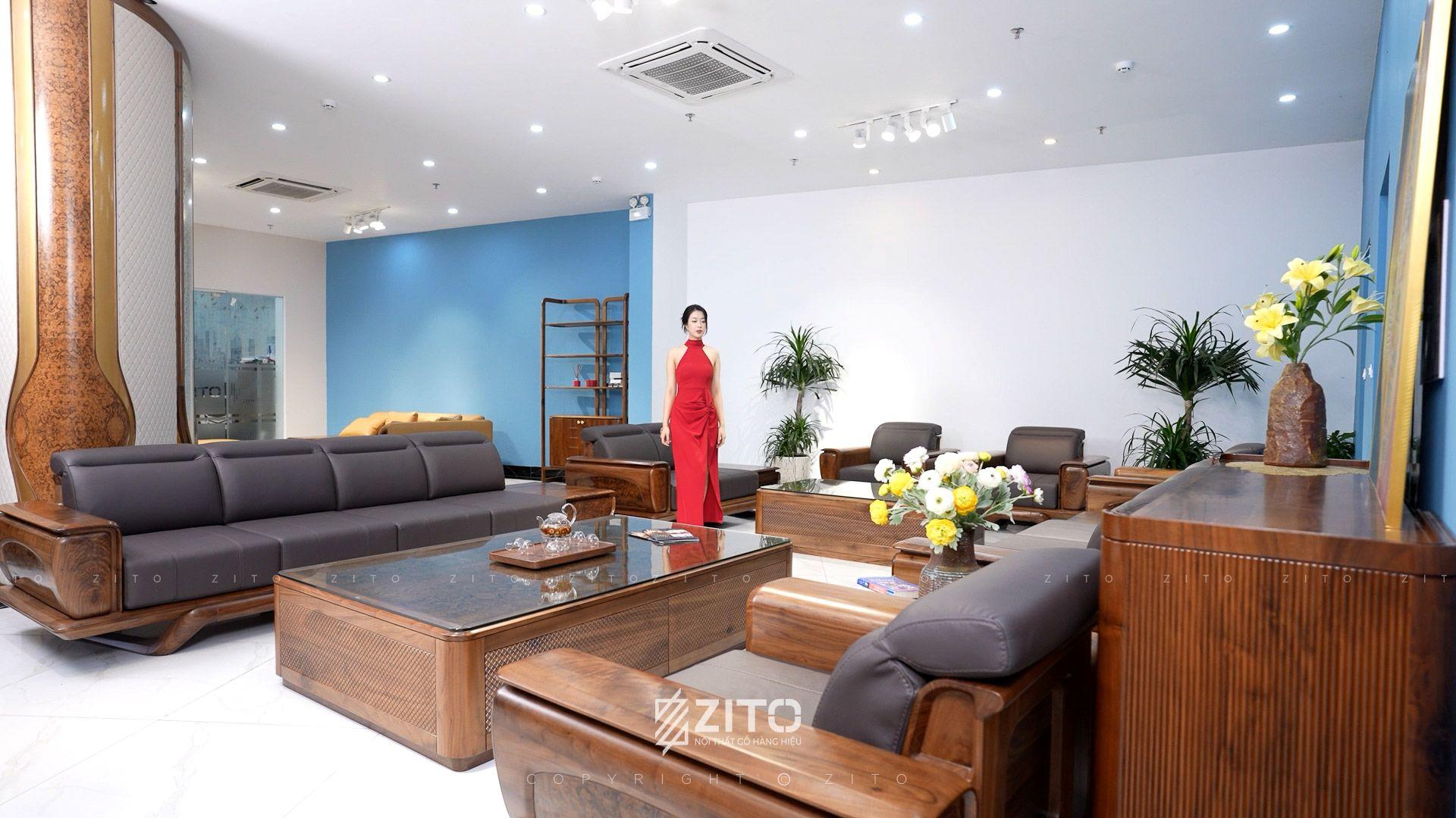 Sofa gỗ ZG 193 3 văng 4 ghế đơn
