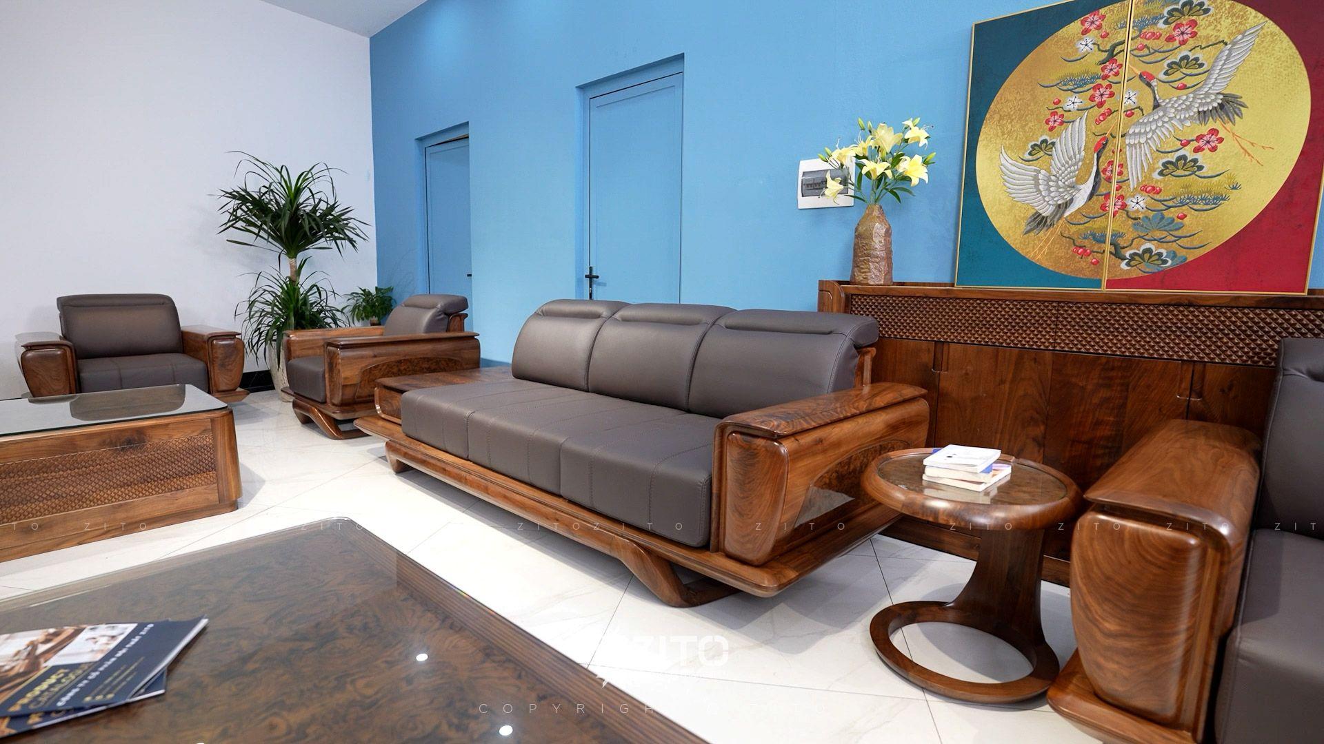 Sofa gỗ ZG 193 3 văng 4 ghế đơn
