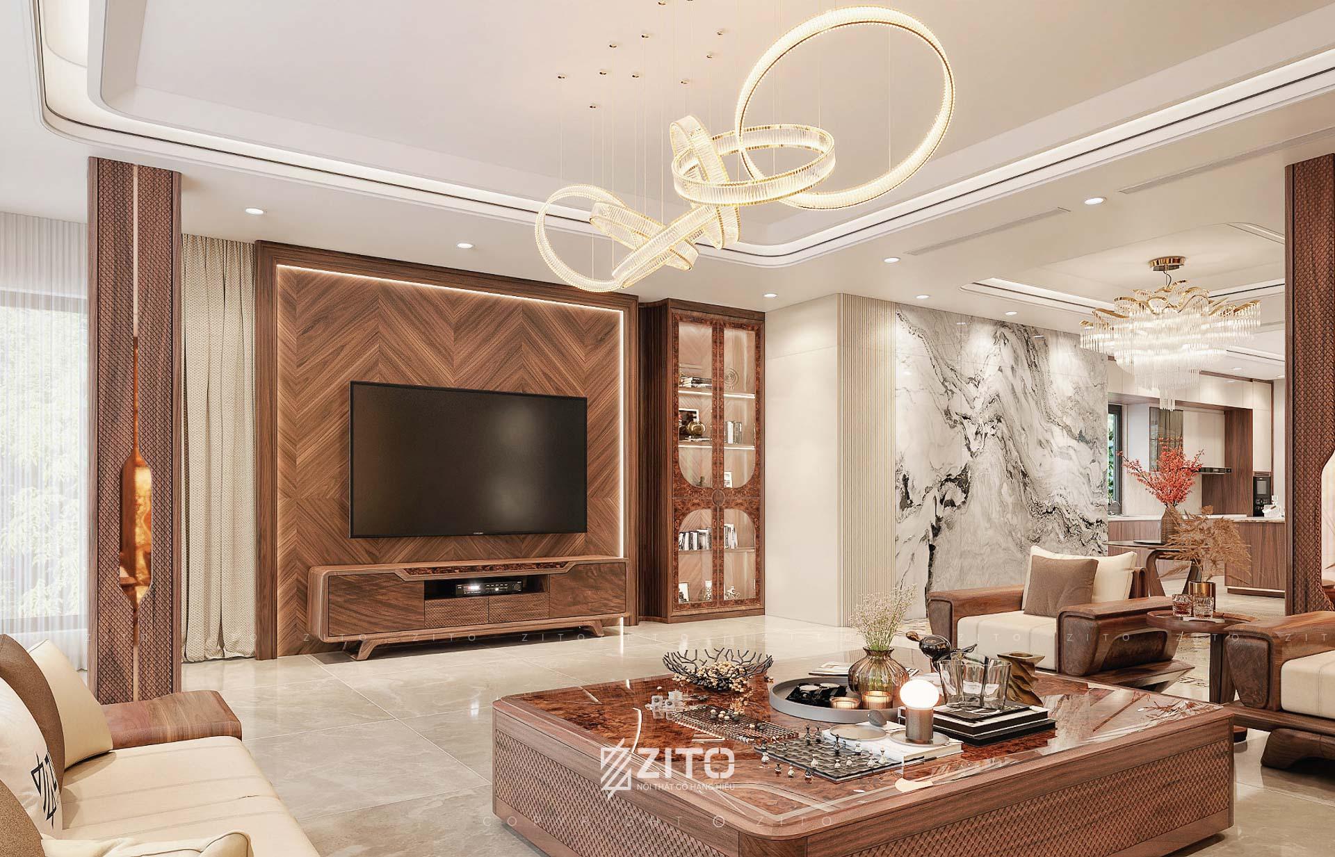 Sofa gỗ ZG 193 nhà vườn nghỉ dưỡng