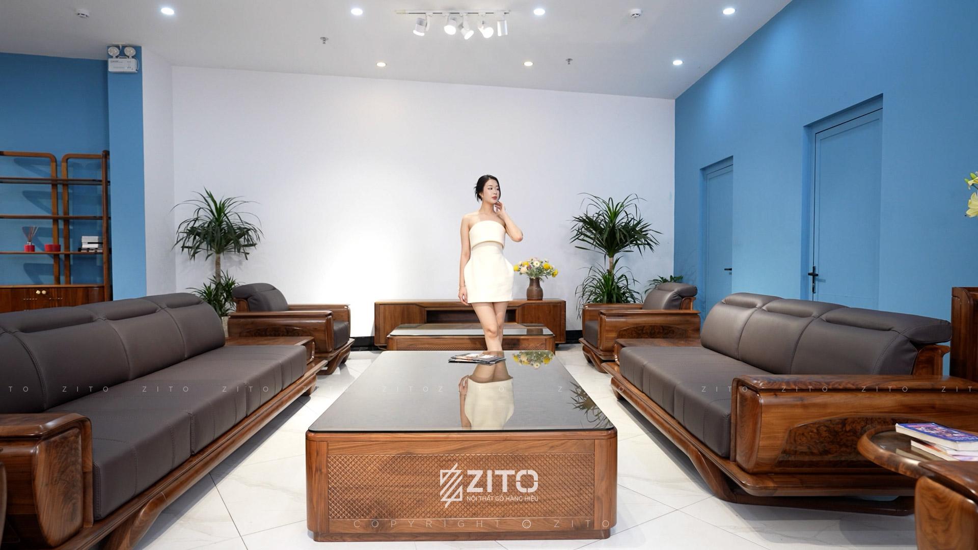 Sofa gỗ ZG 193 nhà vườn nghỉ dưỡng