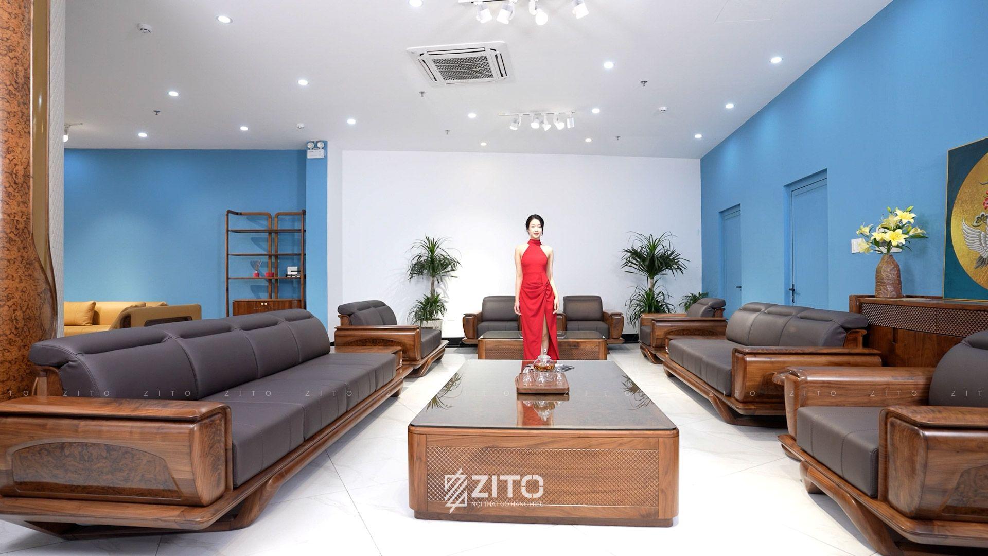 Sofa gỗ ZG 193 văng 4 4 ghế đơn
