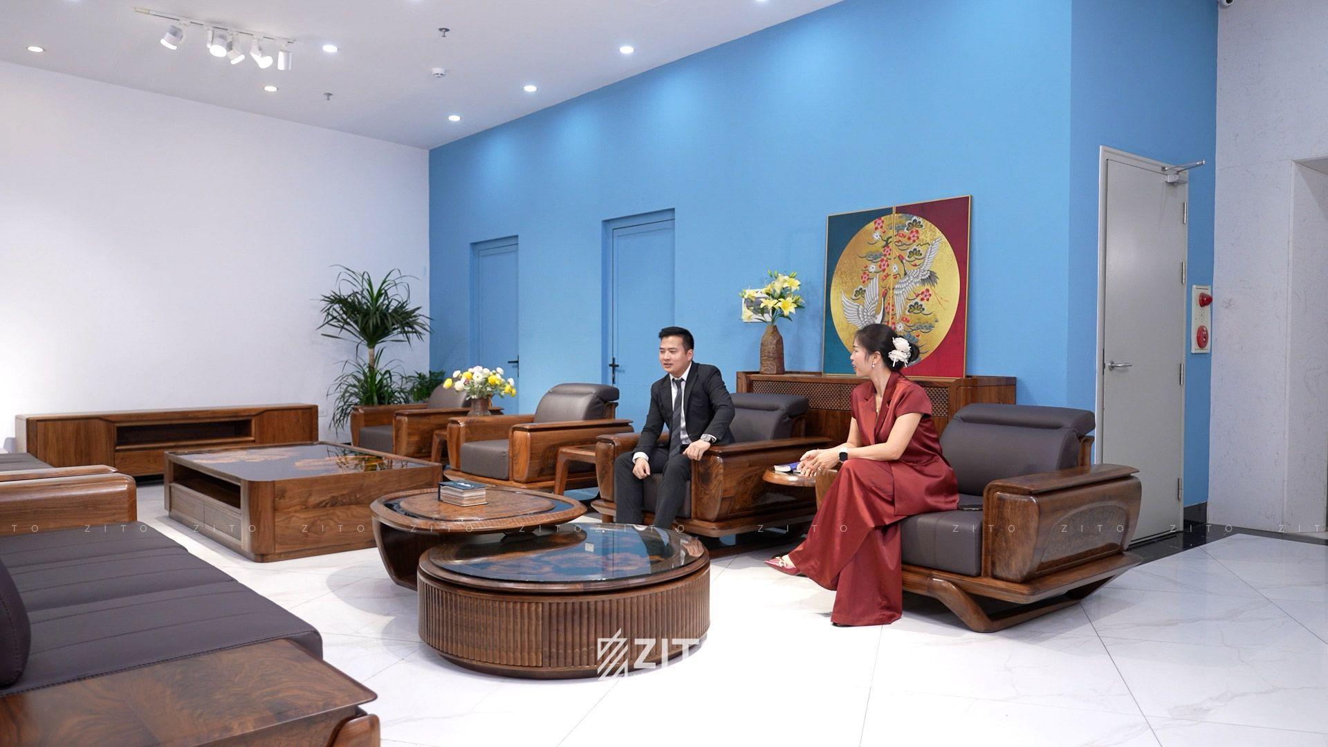 Sofa văng gỗ óc chó ZG 193