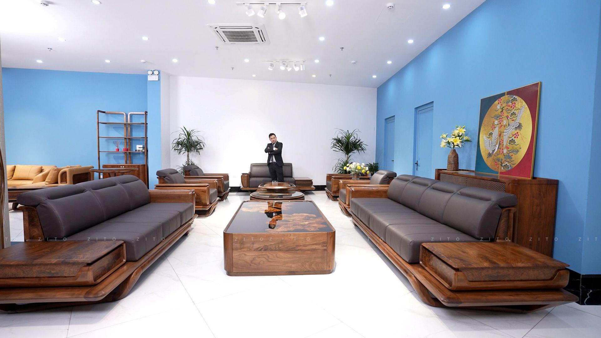 Sofa ZG 193 chữ U 3 văng 4 ghế đơn 