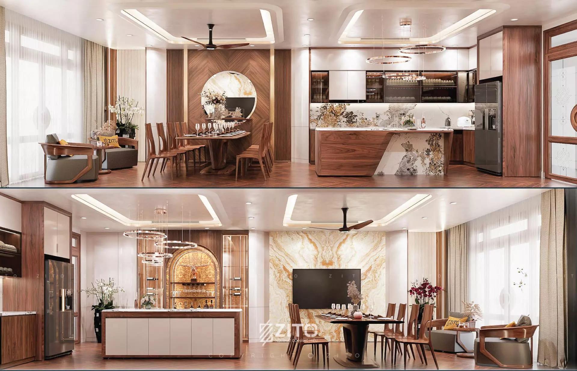 Thi công nội thất nhà phố Hà Đông
