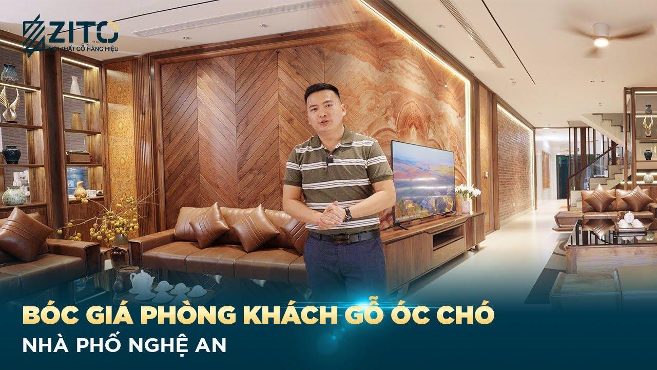 Nhà phố Nghệ An diện tích 60m2/sàn - Nội thất phòng khách "chuẩn gu" gia chủ