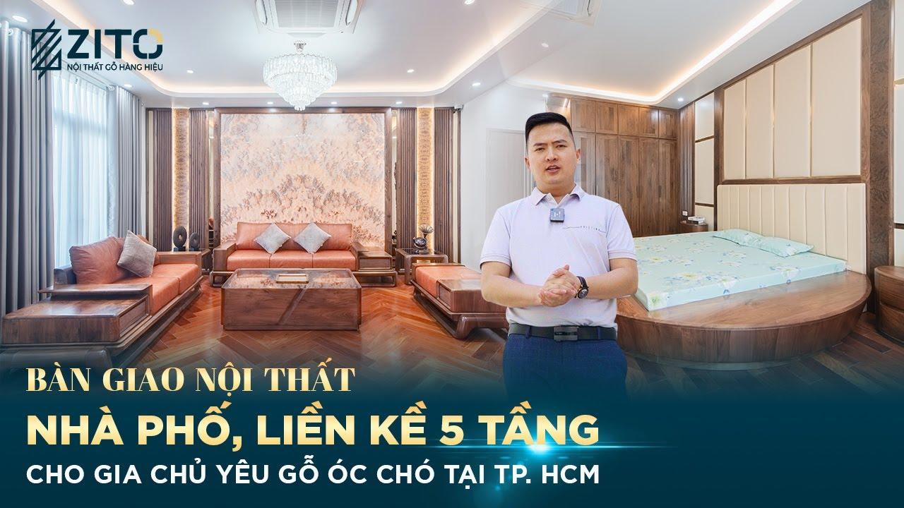 Nhà phố 610m2 - Vinhomes Grand Park - Gia chủ cực yêu thích gỗ óc chó