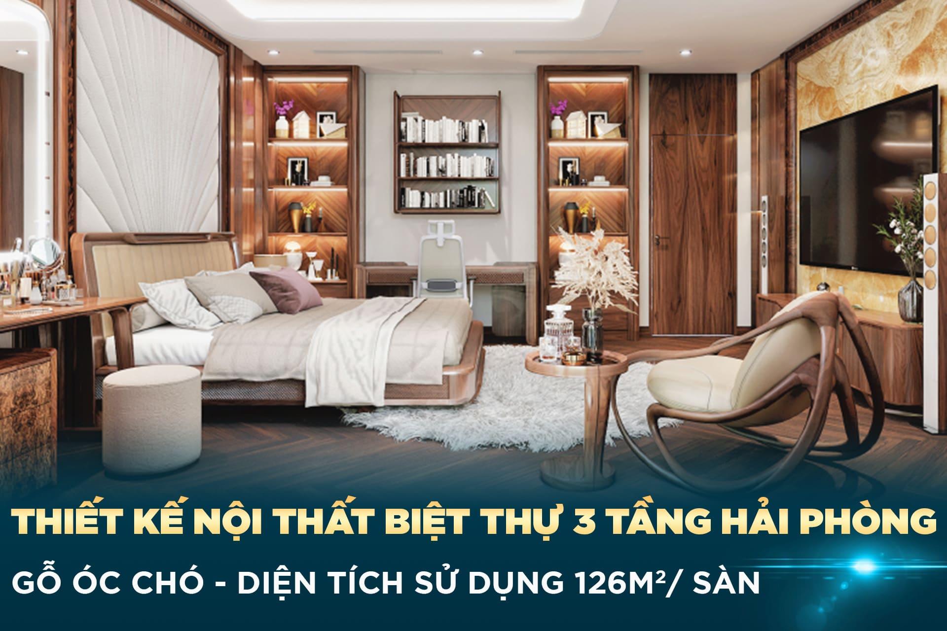 Thiết kế nội thất biệt thự 3 tầng Dương Kinh, Hải Phòng