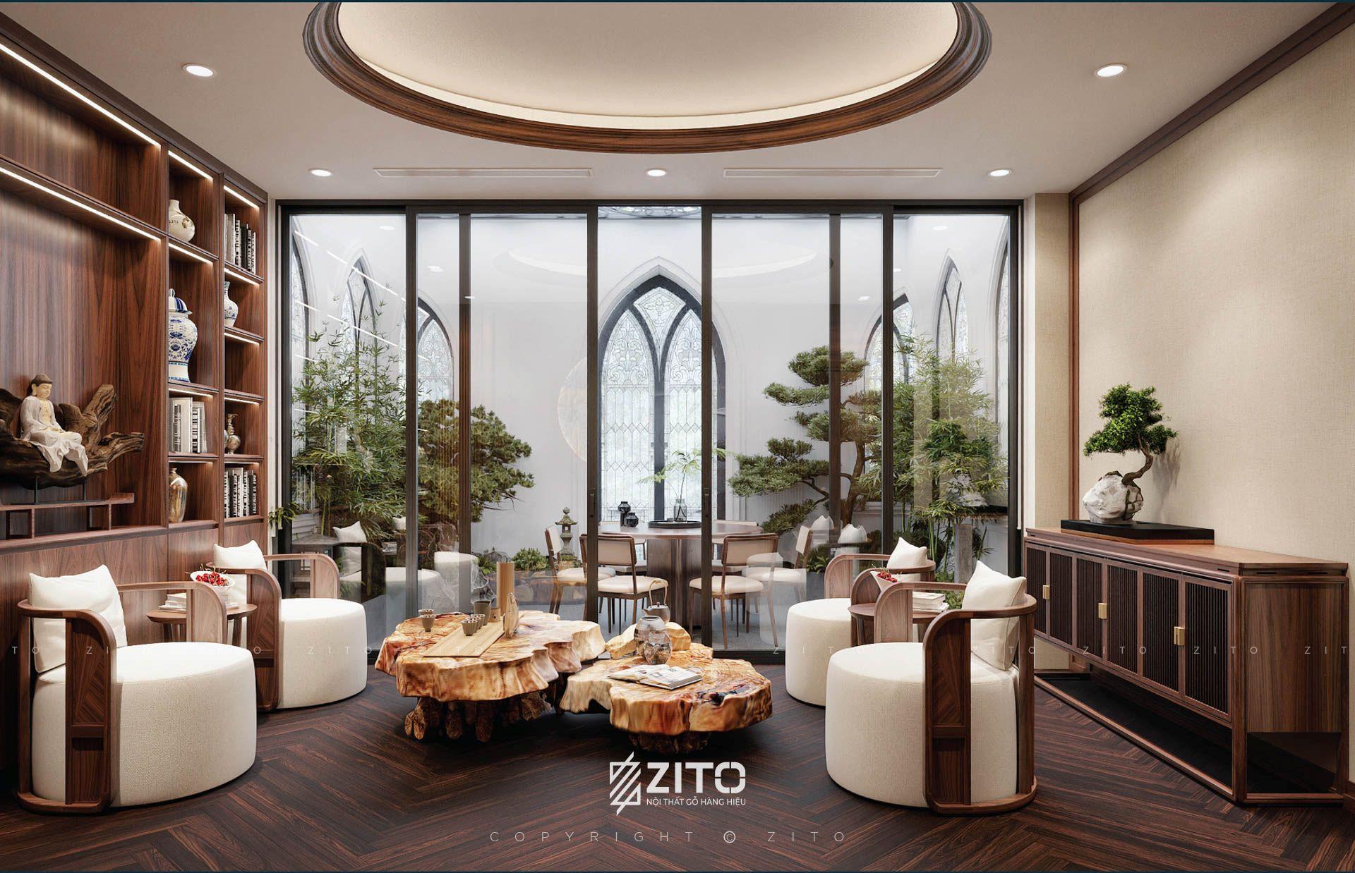 Thiết kế nội thất biệt thự Bắc Ninh
