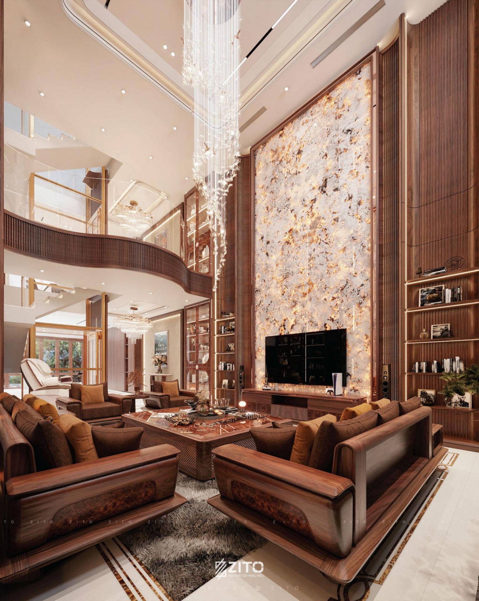 Thiết kế nội thất biệt thự Bắc Ninh
