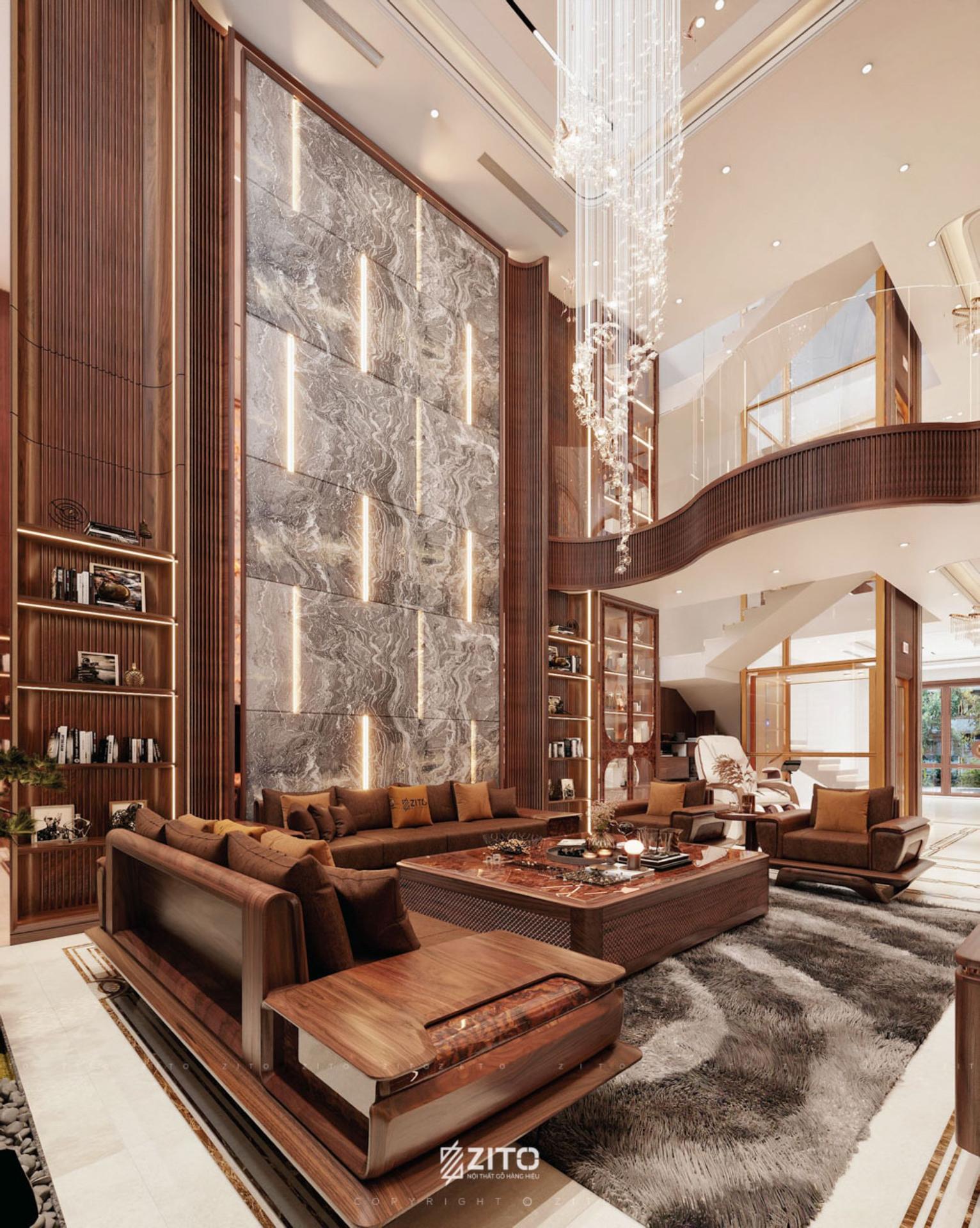 Thiết kế nội thất biệt thự Bắc Ninh
