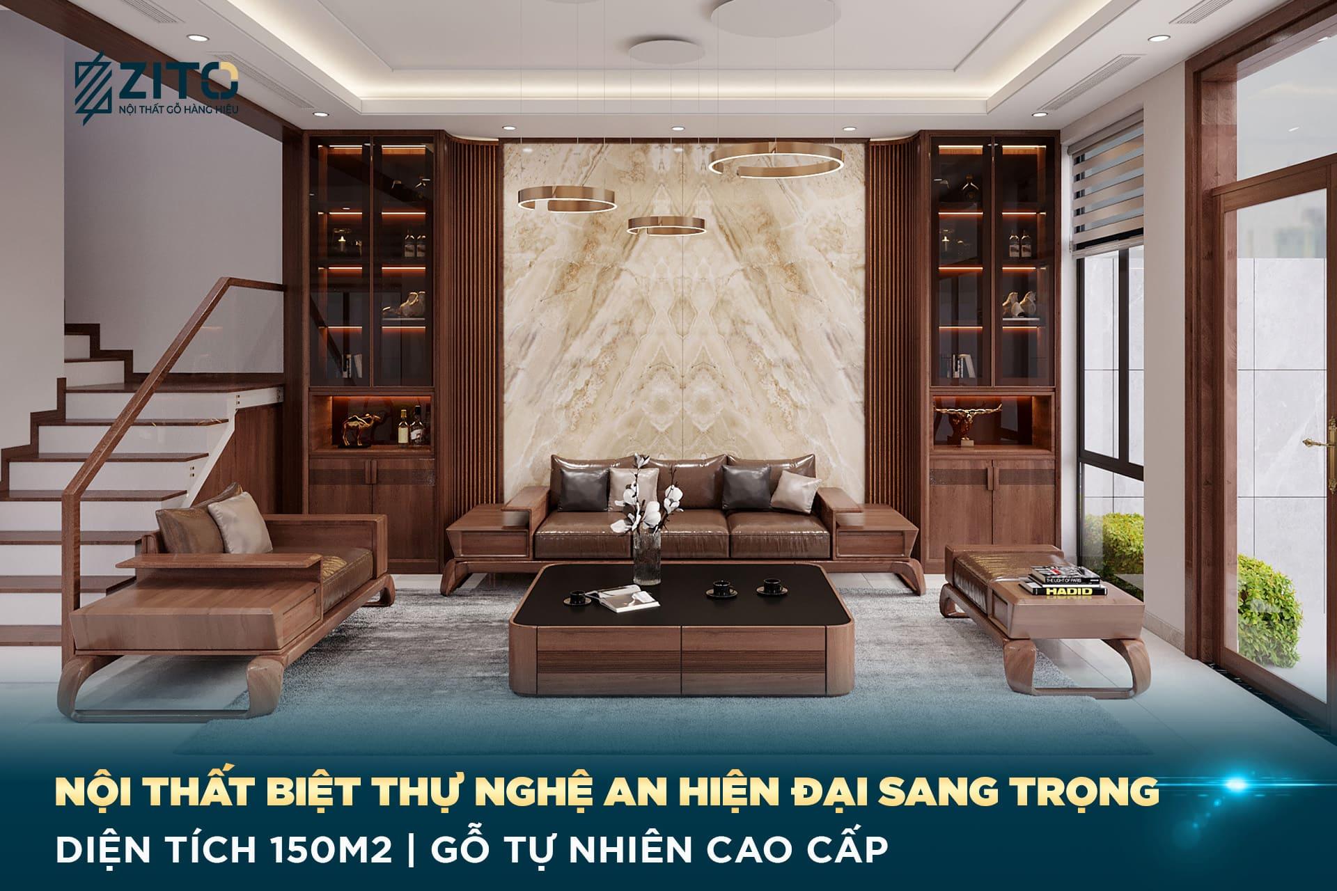 Thiết kế nội thất biệt thự Nghệ An - gia đình chị Oanh