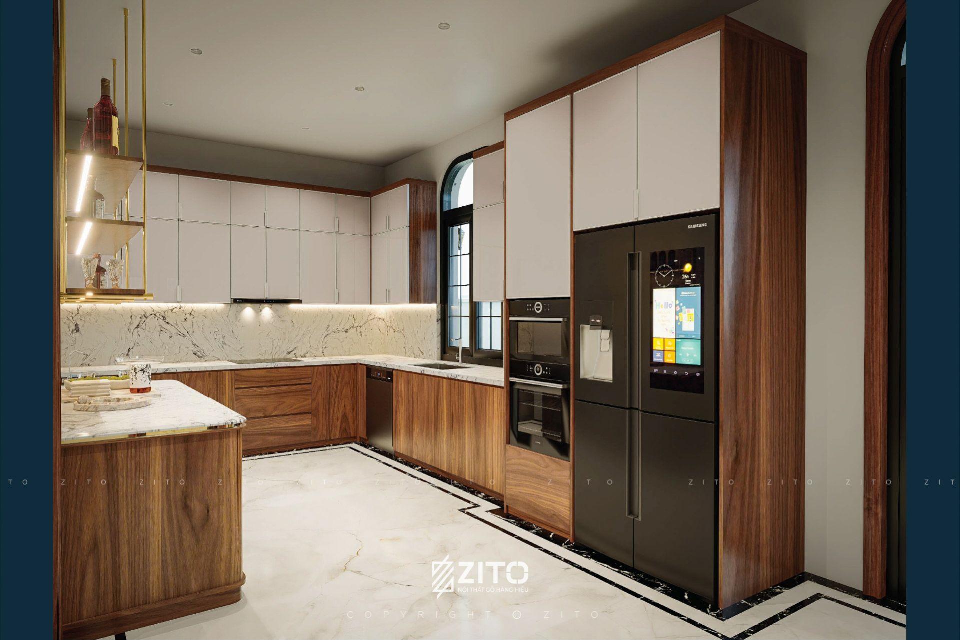 Thiết kế nội thất biệt thự Tân cổ điển Bắc Giang
