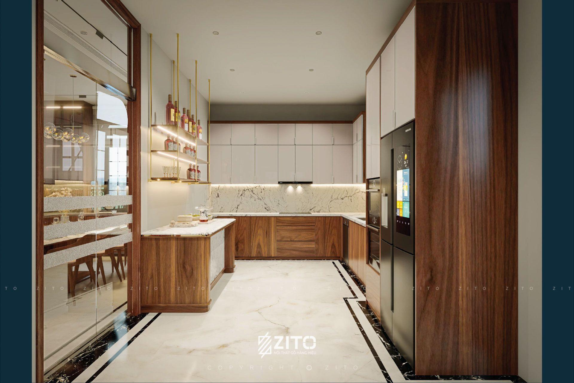 Thiết kế nội thất biệt thự Tân cổ điển Bắc Giang
