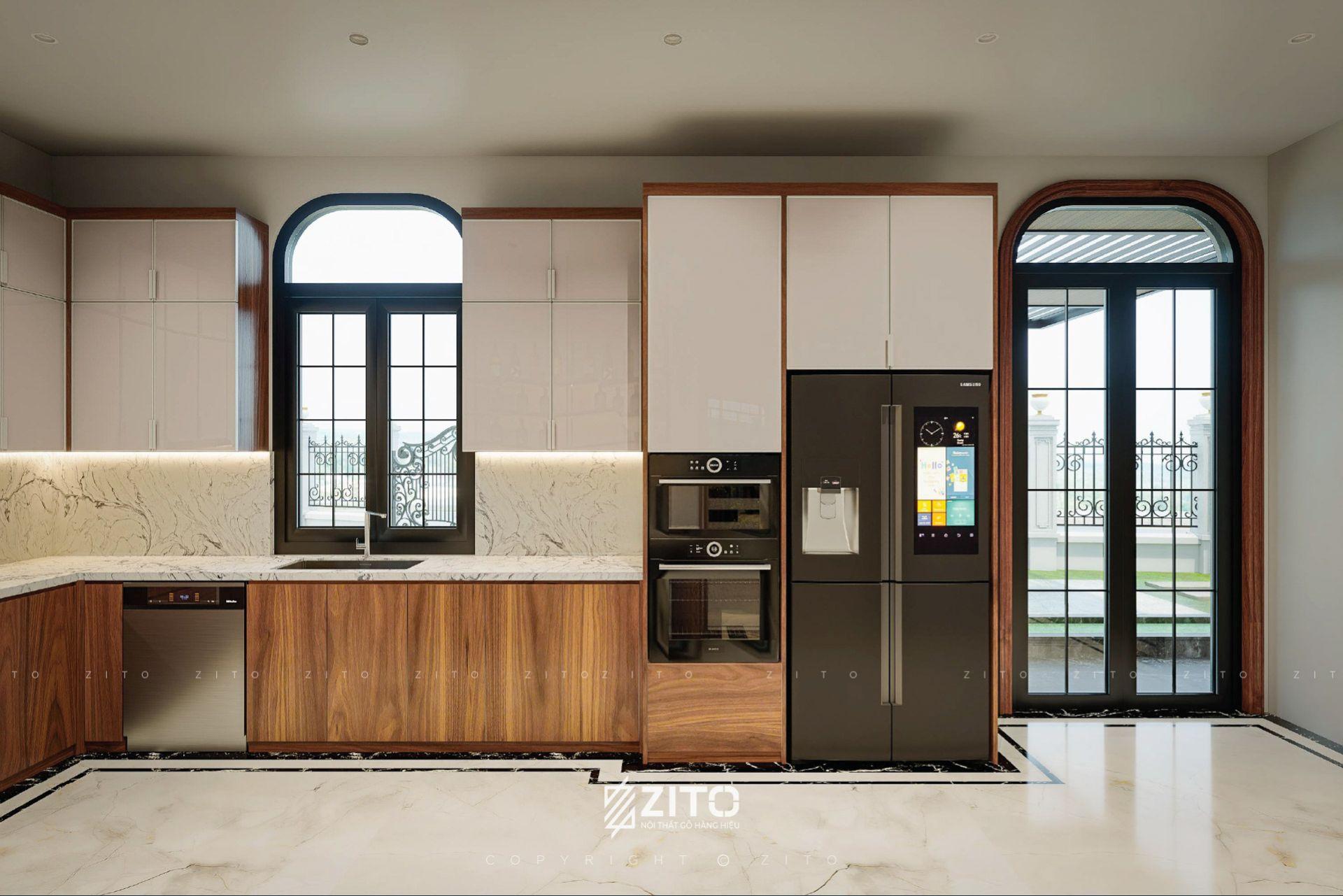 Thiết kế nội thất biệt thự Tân cổ điển Bắc Giang
