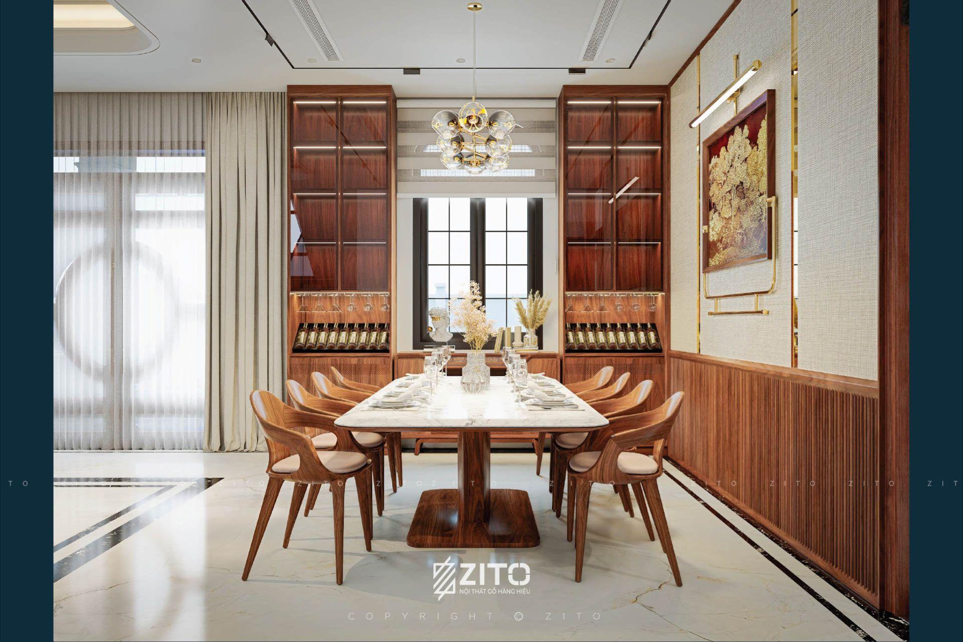 Thiết kế nội thất biệt thự Tân cổ điển Bắc Giang
