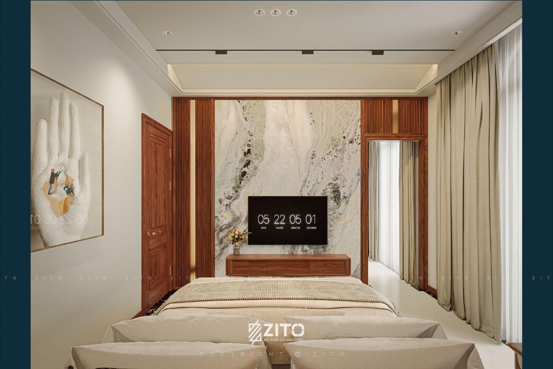 Thiết kế nội thất biệt thự Tân cổ điển Bắc Giang
