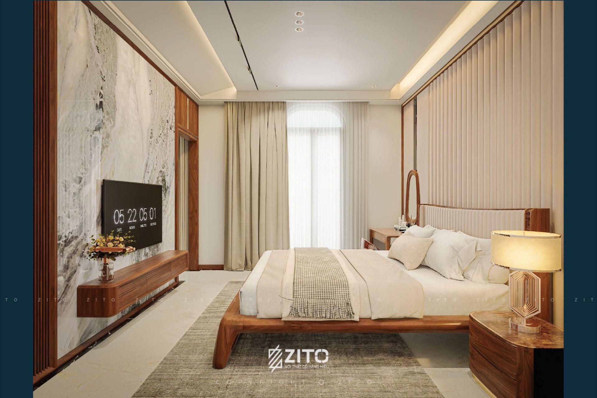 Thiết kế nội thất biệt thự Tân cổ điển Bắc Giang
