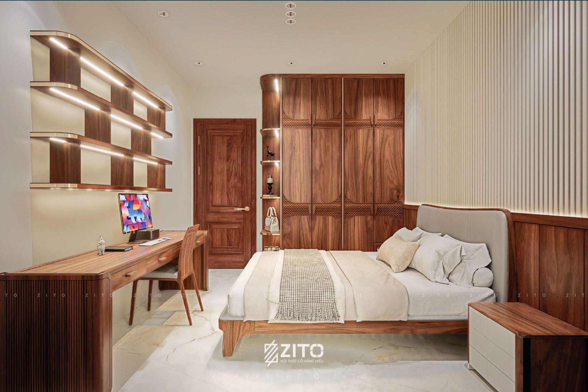 Thiết kế nội thất biệt thự Tân cổ điển Bắc Giang
