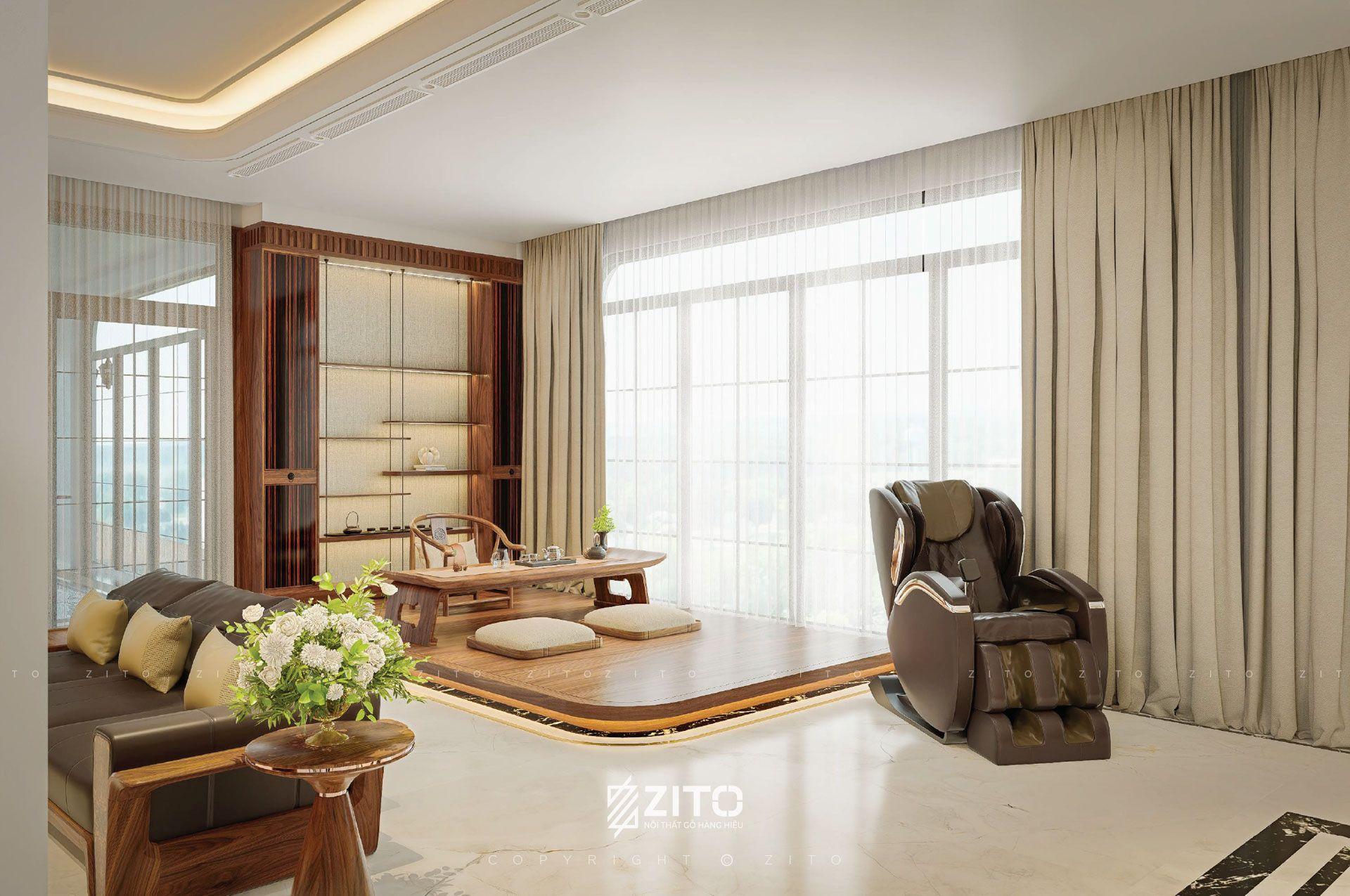 Thiết kế nội thất biệt thự Tân cổ điển Bắc Giang
